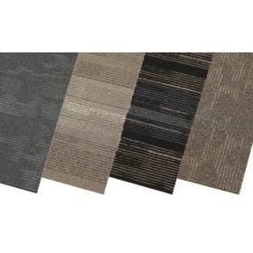 Product image of the different Bolyu Carpet Tiles colours and pattern options available to best suit your commerical or retail spaces.