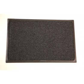 Full product image of charcoal, polypropylene Waterhog Classic Mat made for commercial and residential entrances