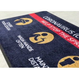 These versatile Social Distancing Floor Mats help to send a clear message as customers enter your premises. They also help to keep floors clean and safe. 