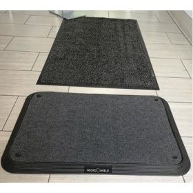 Product image comparison of the PrintPlush Mat with the MicroShield Foot Bath
