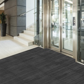 Insitu image of Obex entry tiles cut, used to deliver underfooter comfort in an entrance area 