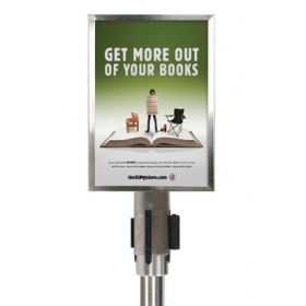 Product image of the Double Sided Attachment for Poles ideal as a multidirectional display frame