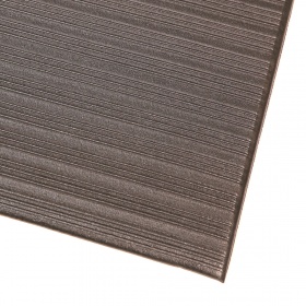 Corner product image of the Ribbed Cushion Mat This soft and flexible mat is a great choice for anti-fatigue matting on a budget.