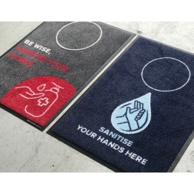 Printed nylon carpet top logo mat (6mm thick)