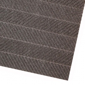 Close up corner image of the Waterhog Eco Eli Mat which is durable, heavy fibre weight and absorbant.