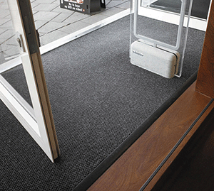 Hydrasorb Charcoal heavy duty entrance mat edged